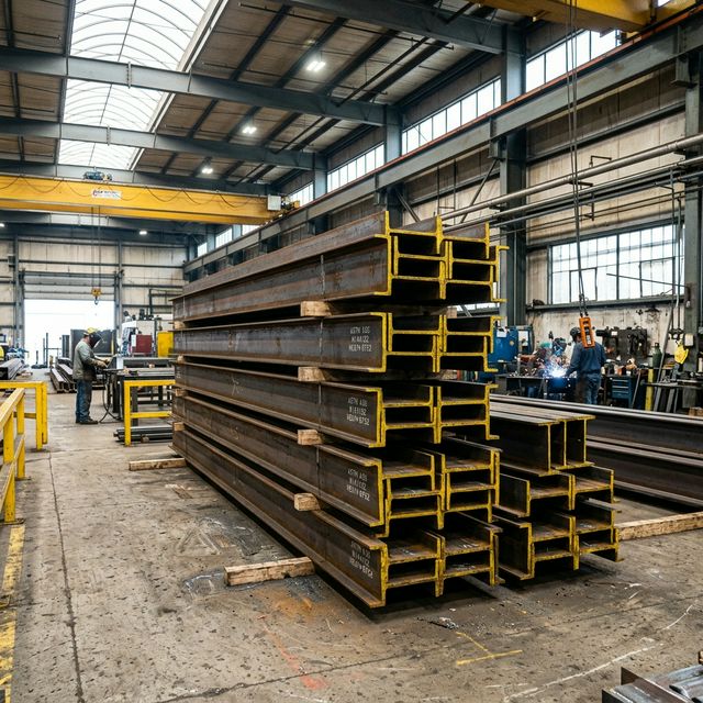 Heavy Steel I-Beams